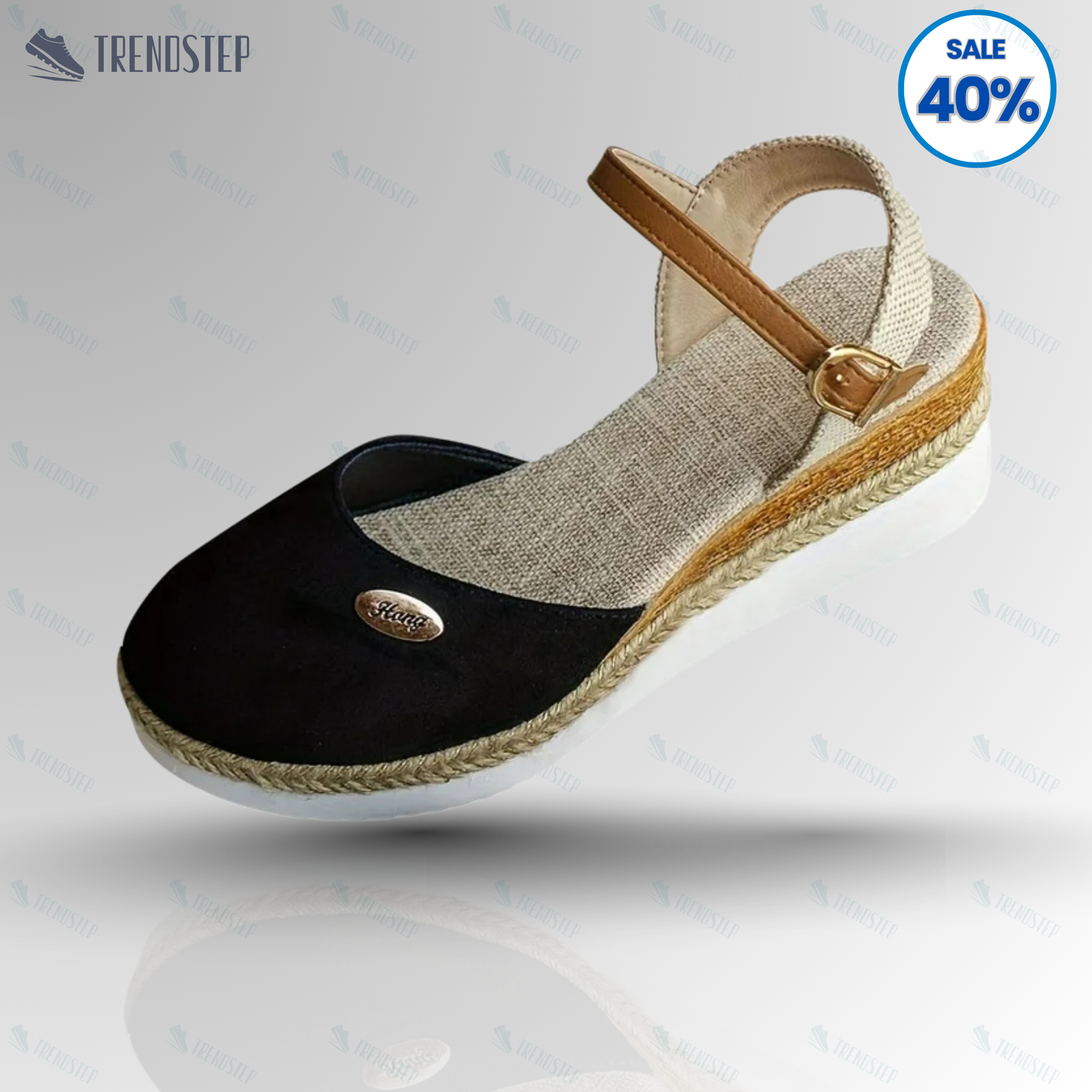 Floral Wedge Sandals