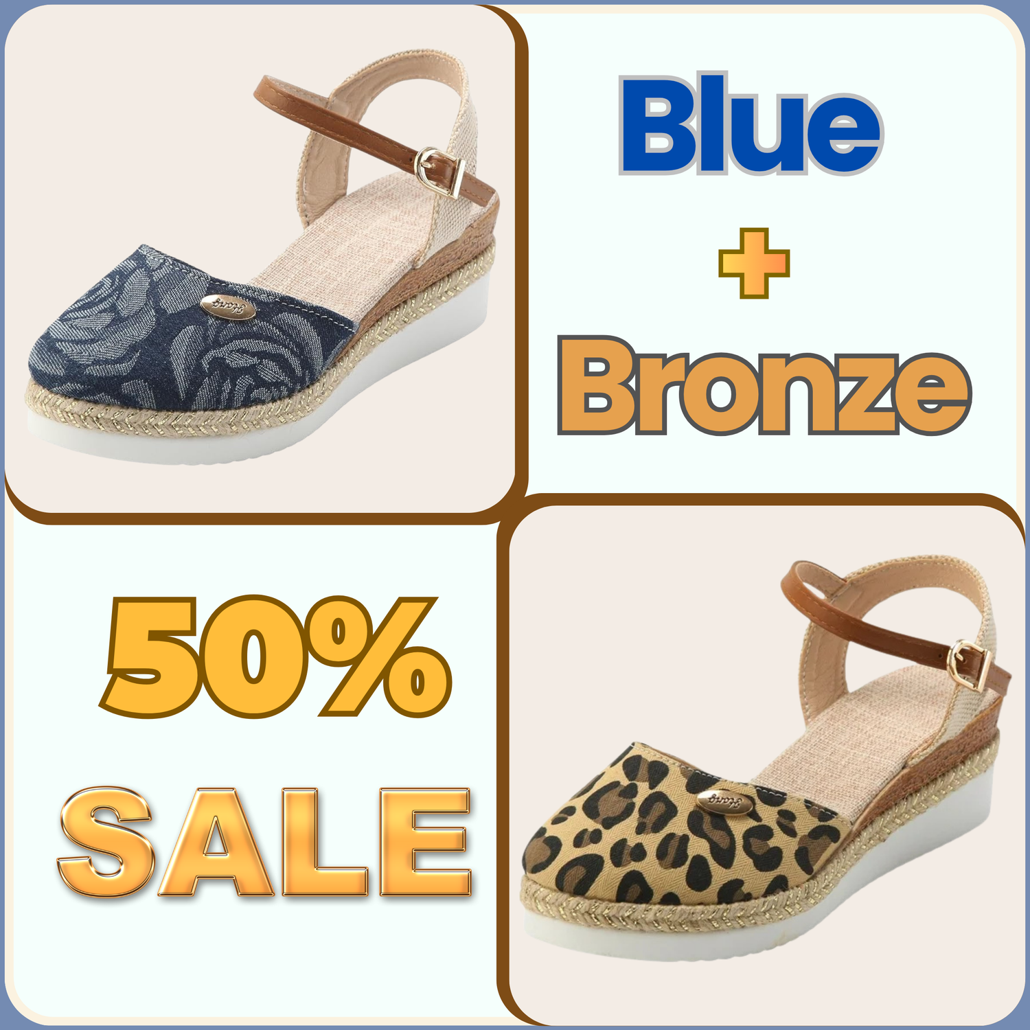 Floral Wedge Sandals