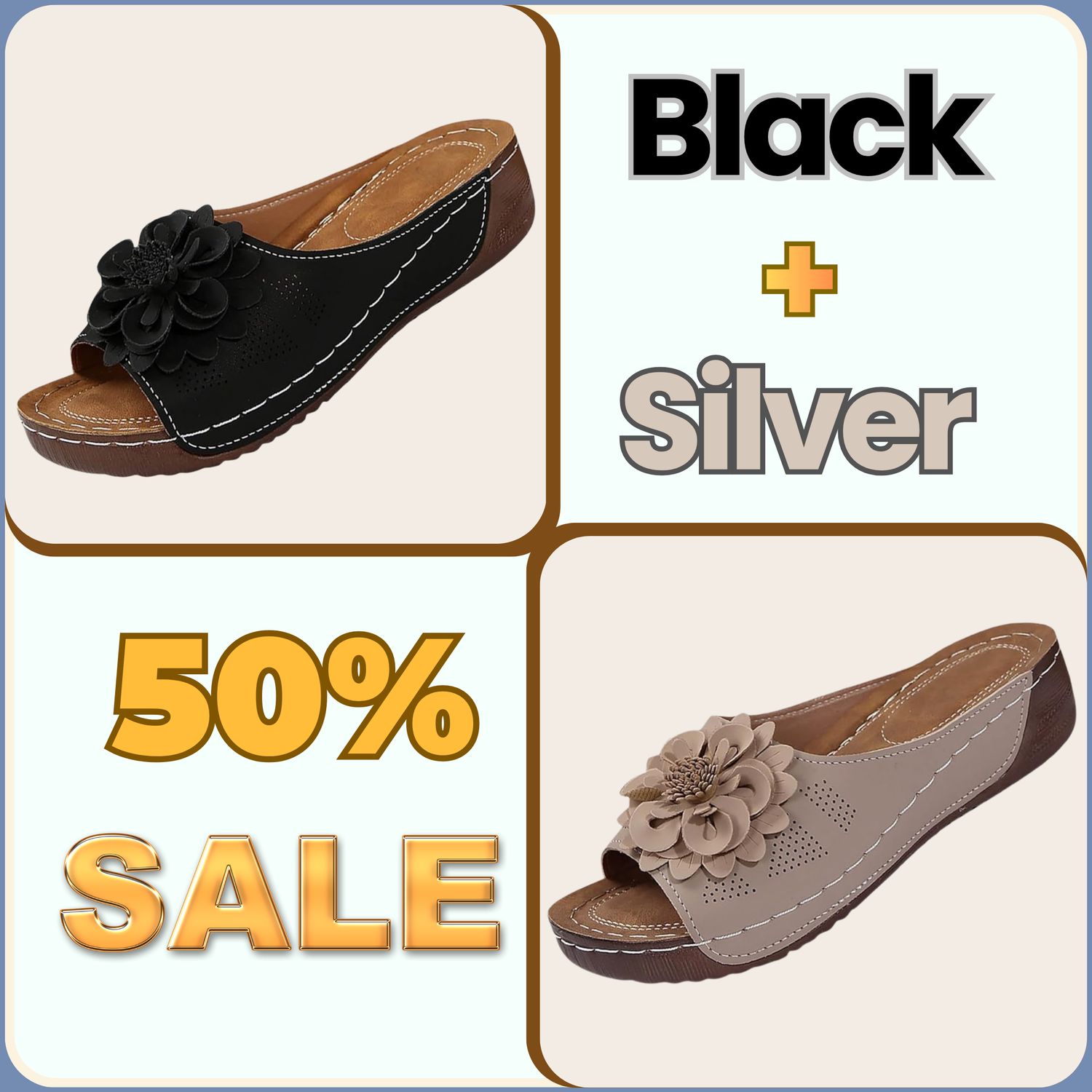 Floral woven platform sandals