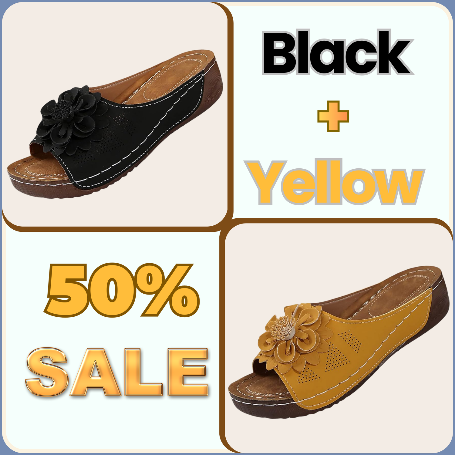 Floral woven platform sandals