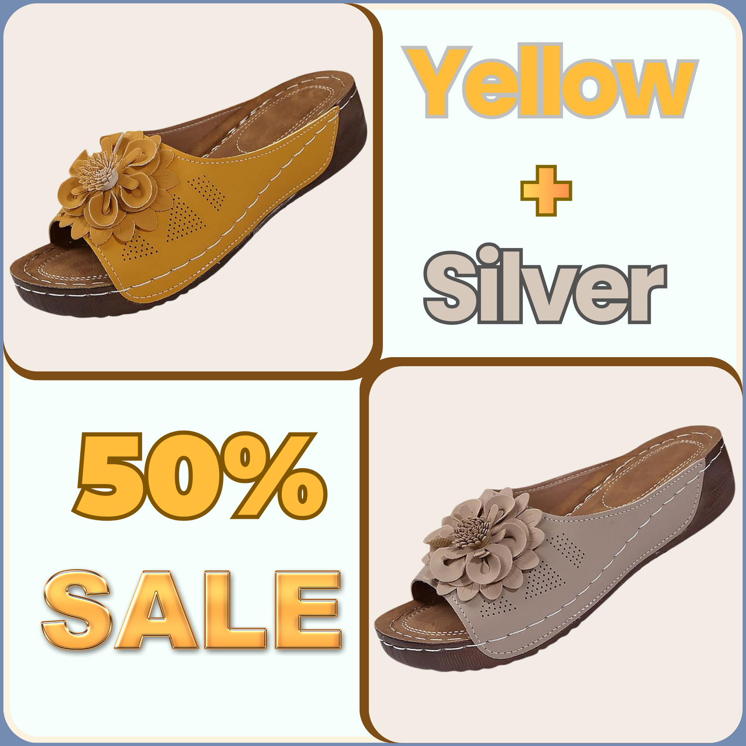 Floral woven platform sandals