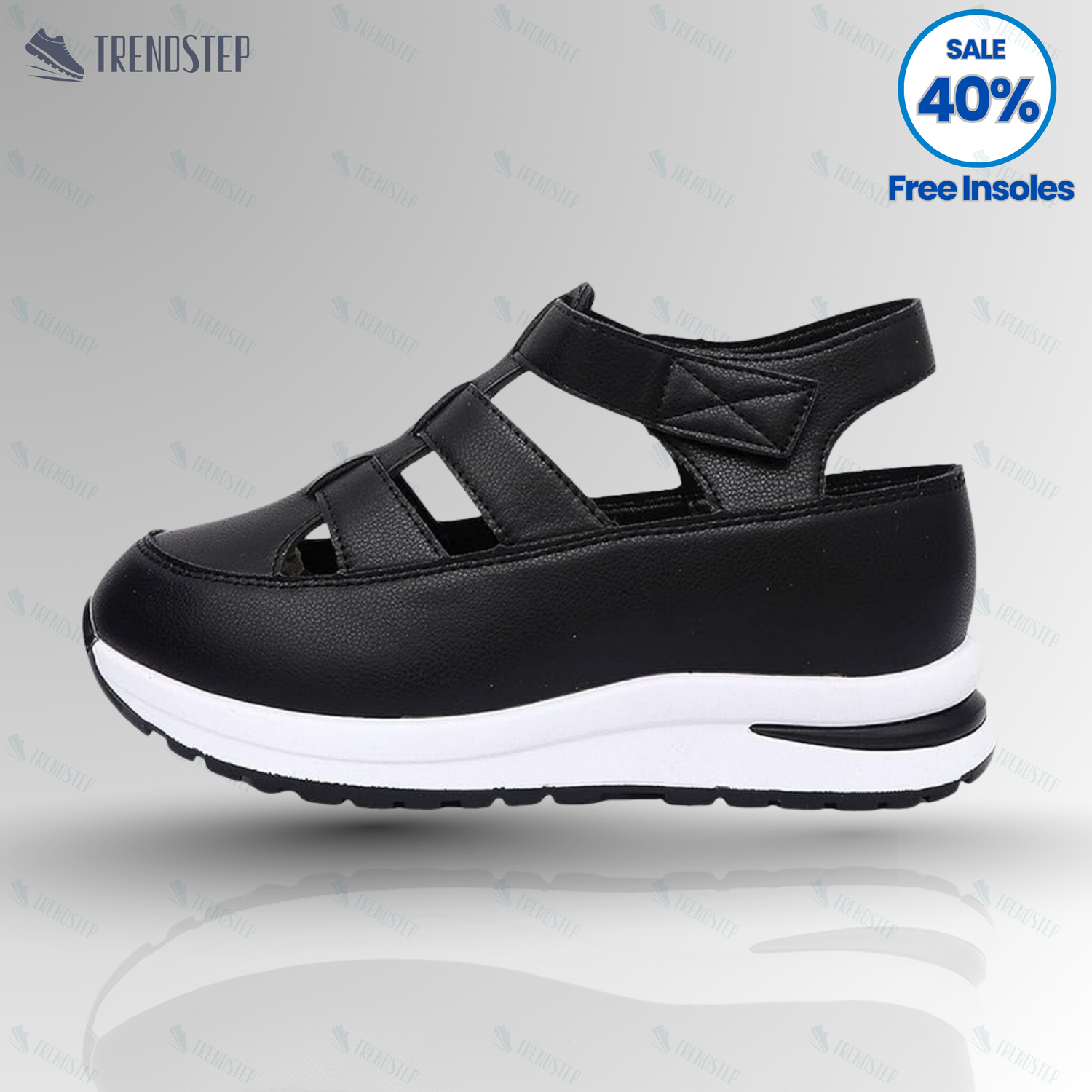 Breathable Cut Out Platform Sandals