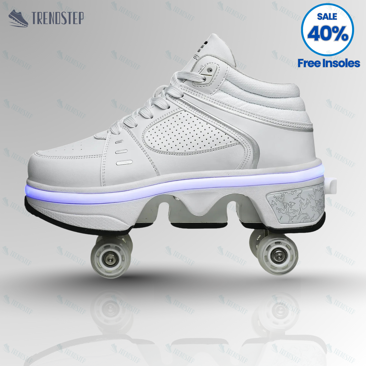 4 wheel deformable sneakers