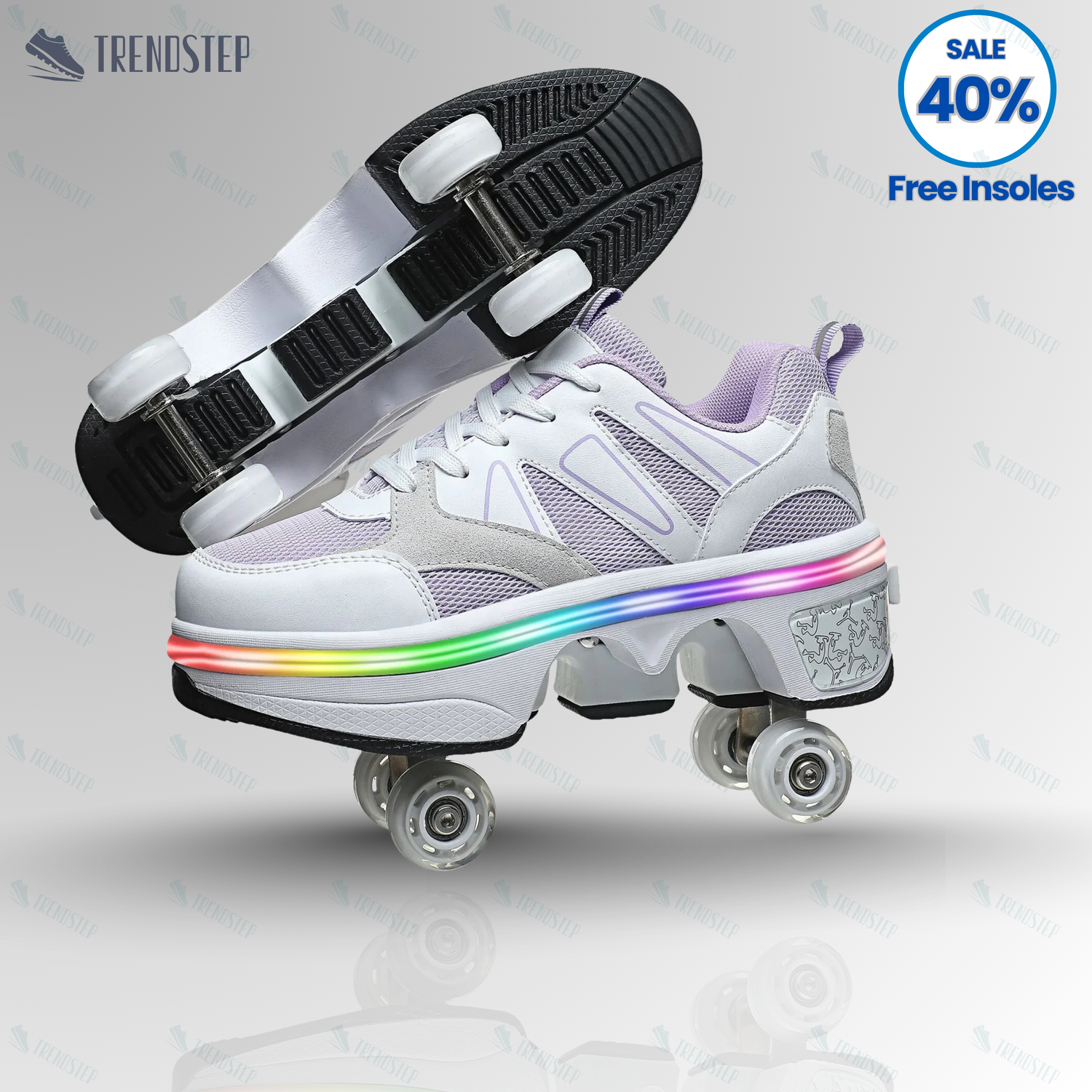 4 wheel deformable sneakers