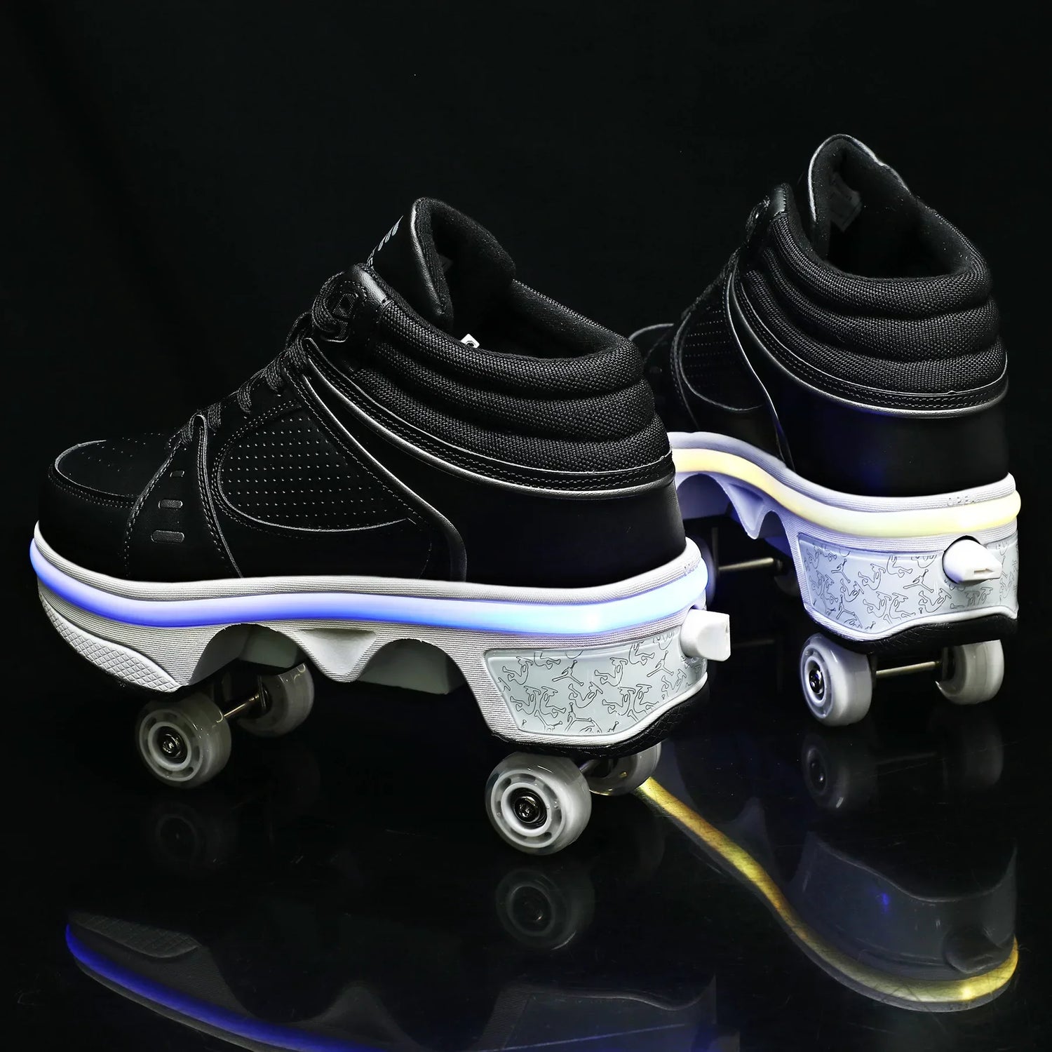 4 wheel deformable sneakers